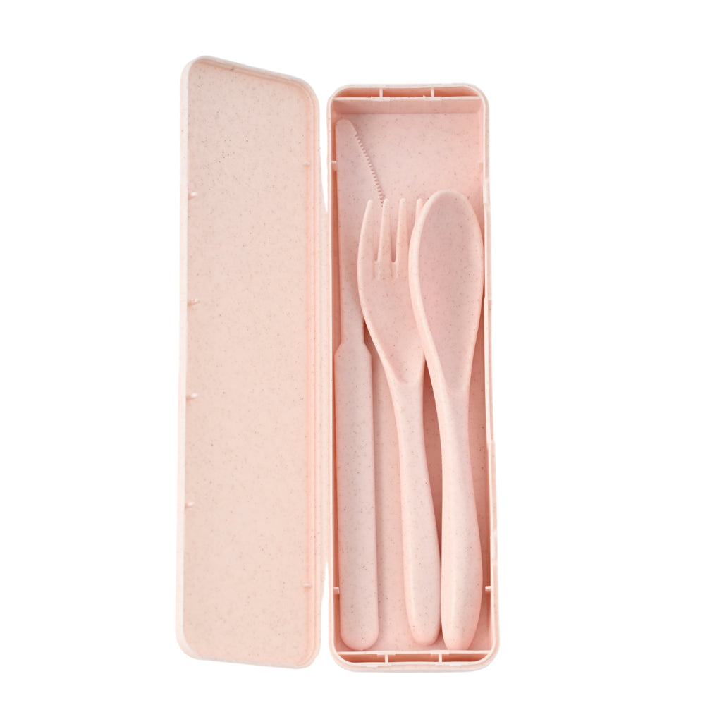 Indigo Series Bamboo Cutlery Set - LIGHT PINK